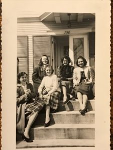 Bonzek, second from left, with some of her sorority sisters