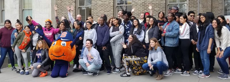 Students from Leadership high school visit Syracuse University