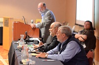 Steve Taylor, Doug Biklen, and Bob Bogdan present at the Center on Human Policy's 40th anniversary conference
