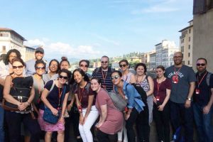 Students studying abroad in italy