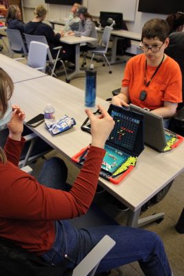 ASL students play Battleship