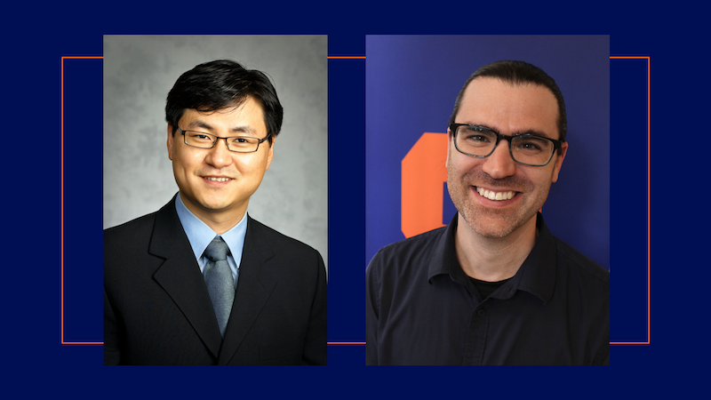 Headshots of Moon-Heum Cho and Alex Corbitt