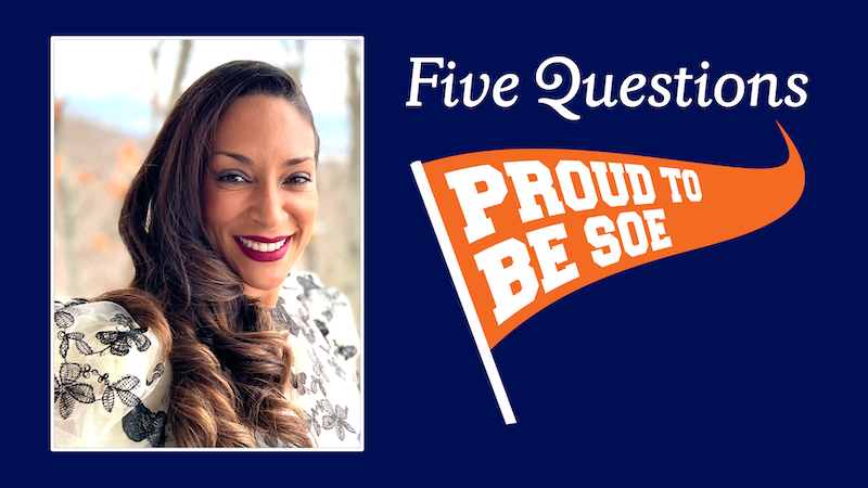 Autumn Figueroa and Proud to Be SOE pennant
