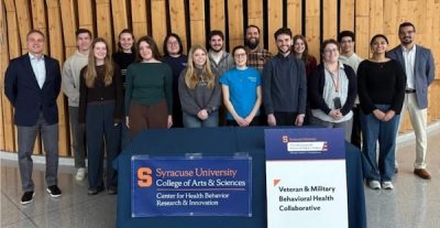 Members of the veteran and military learning scholars program pose together