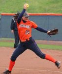 Jenna Caira playing softball