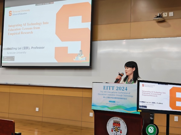 Professor Jing Lei Presents on AI in Education Across China - Syracuse ...