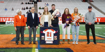 Katie Rowan Thompson with her family