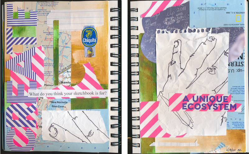 Example of visual journaling