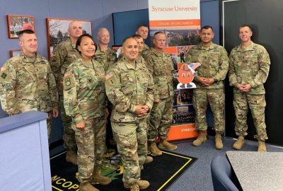 Fort Bliss IDDE master's program cohort group shot, 2020