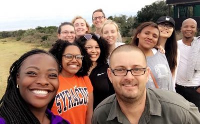 School of Education students together in South Africa