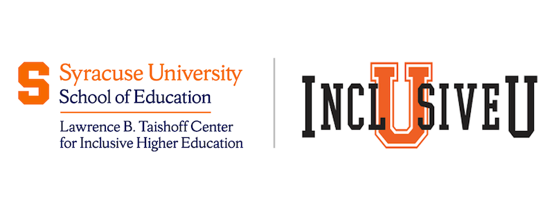 InclusiveU and Taishoff Center logos