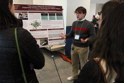 Zachary Setzkorn giving presentation