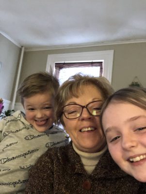 Curcio with her grandchildren